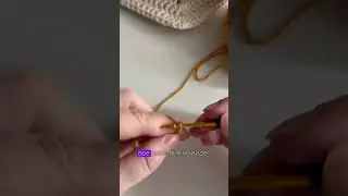 Учимся вязать столбики без накида крючком. Вязание крючком Урок 2🩶