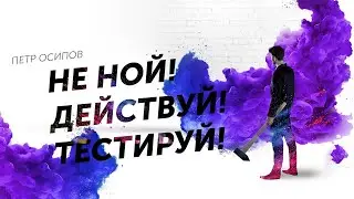 Не ной! Действуй! Тестируй! Сильная Мотивация. Петр Осипов Дельта ЦЕХ БМ Бизнес Молодость