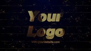 Make Gold Particle Logo Reveal Video with After Effects template - MakeWebVideo.com