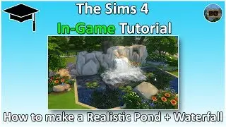 The Sims 4 Tutorial: How to make a Realistic Pond + Waterfall