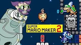 Super Mario Maker 2: Cuphead: Junkyard Jive Showcase
