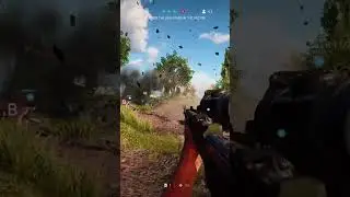 when a random shot in the grass hits the enemy