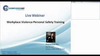 Webinar on workplace Violence personal safety training by Joe Rosner