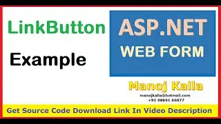 LinkButton in asp.net c# | linkbutton href c# | linkbutton example | link button in asp.net onclick