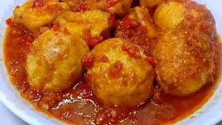 nikmatnya tiada tara!!! resep TELUR TAHU BUMBU BALI bikin boros nasi
