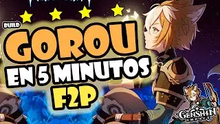 GOROU BUILD GOD DPS/SUPPORT 🍷MEJORES Armas, Equipos👻 F2P | Build GOROU en🔥5 MINUTOS - Genshin impact