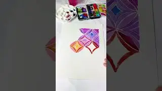 Satisfying watercolor mandala. #watercolor #artist #art