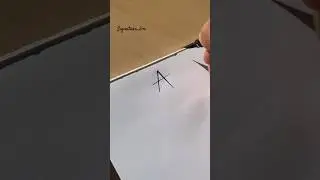 How to sign the letter A?❤️