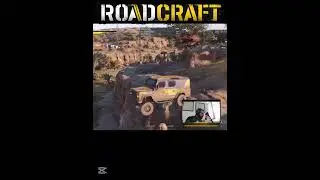 Crazy Cliff Dive | RoadCraft #epicfails  #shorts  #snowrunner  #twitch  #gaming