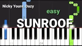 Nicky Youre, Dazy - Sunroof (Easy Piano Tutorial)