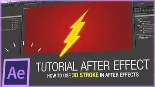 After Effects Tutorial - How to use trapcode 3d stroke in After effects