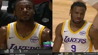 BRONNY JAMES GOES 0/15 FROM THREE & AIRBALLS BACK TO BACK! & HEARS IT!