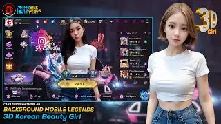 Background ML Tetbaru 3D Korean Beauty Girl by Kpaper Kite