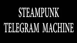 Steampunk telegram machine sound effect