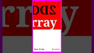 2D Arrays in Excel Using VBA #2Darray #howtodo