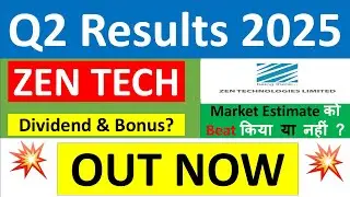 ZEN TECHNOLOGIES Q2 results 2025 | ZEN TECH results today | ZEN TECHNOLOGIES Share News | ZENTEC