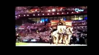 Caballos Shire en la Ceremonia de apertura Londres 2012