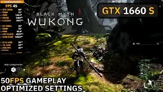 GTX 1660 SUPER - Black Myth: Wukong FULL GAME - 50 FPS Optimized Graphics