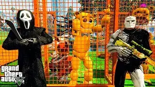СЛЕНДЕРМЕН И ДЖЕЙСОН ВУРХИЗ ПРОТИВ АНИМАТРОНИКОВ В ГТА 5 МОДЫ! FNAF ОБЗОР МОДА В GTA 5! ИГРЫ ВИДЕО