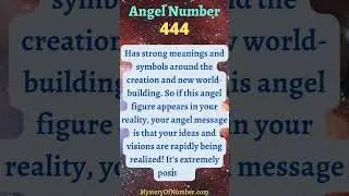 444 Angel Number Meaning 