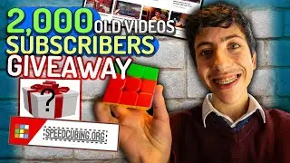 2,000 SUBSCRIBER GIVEAWAY (CLOSED) | Speedcubing.org Puzzles + Reacting to Old Videos