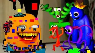 Sliced But Every Turn Different Rainbow Friend Sings it vs Annoying Orange | FNF