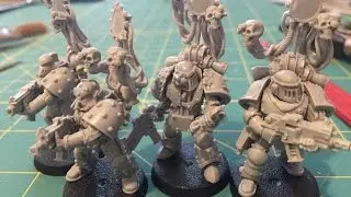 How-to: Space Marine Banner / Vexilla grafting and conversion on Forge World Kits