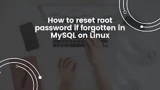 How to reset MySQL8 root password on Linux