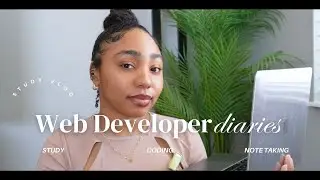 Web Developer Diaries - Vlog | Study Tips, Coding, Note Taking ✨💻