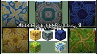 Glazed terracotta designs in Minecraft