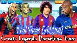How To Create Legends Barcelona Team [All 100] in Dream League Soccer 2019
