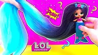 Lol Sorpresa sirena con pelo largo! Película DIY / Jessie Movie