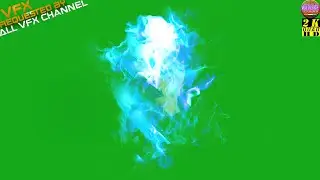 Blue Magic Effect Green Screen + Overlays | 