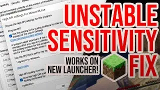 How to Fix UNSTABLE Sensitivity in Minecraft! (Works on New Launcher!)