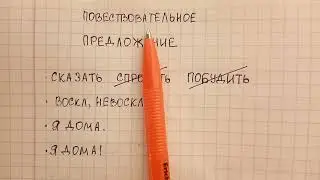 Повествовательное предложение – что это, чем оно отличается от вопросительного и побудительного