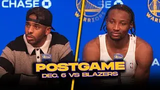 Warriors/Blazers Postgame, Kuminga, CP, Moody, Coaches Kerr Reactions | Dec 6, 2023