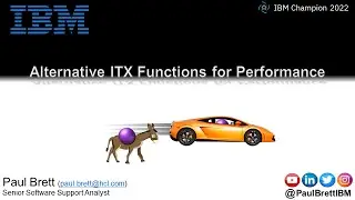 Alternative ITX Functions for Performance