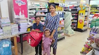 Back to School 🎒👝 മേധൂട്ടിക്കും, മണിക്കുട്ടനും ഉള്ള സ്കൂൾ പർച്ചേസ്#familyvlog