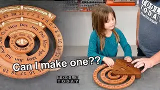 How to Make Perpetual Wood Calendar, with CNC Plans | ToolsToday CNC Video