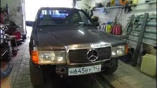 Установка КЕ на Мерседес 190 вместо карбюратора .