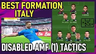 PES2021 Best Formation | Italy | Disabled Playing Style At AMF (1) Tactics