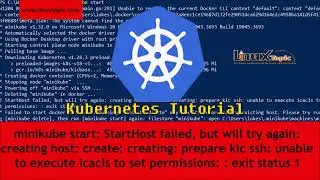 kubernetes cluster: StartHost failed Error during minikube start #linuxtopic