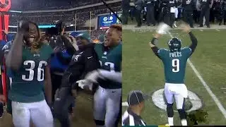 Eagles Celebrate Winning The NFC Championship! Vikings Vs Eagles