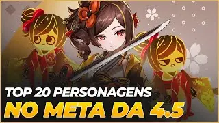 TOP 20 MELHORES PERSONAGENS DE GENSHIN NA 4.5 (DE ACORDO COM O META)