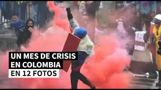 Un mes de protestas en Colombia en 12 fotos | AFP