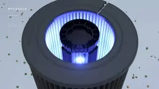 Black Friday! Molekule Air Mini+ Small Room Air Purifier with Particle Sensor and PECO Technology