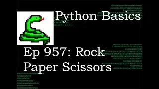 Python Basics Tutorial Rock Paper Scissors