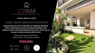 Hacienda Riquelme Golf Resort Apartment - HR272 - SOLD