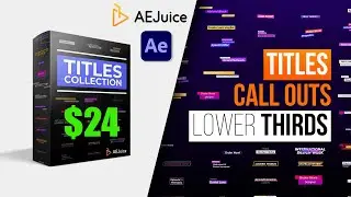 Titles Collection Product Overview Tutorial in After Effects | AEJuice 2023