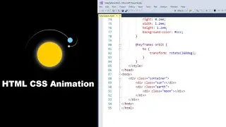 Solar System Animation | HTML CSS